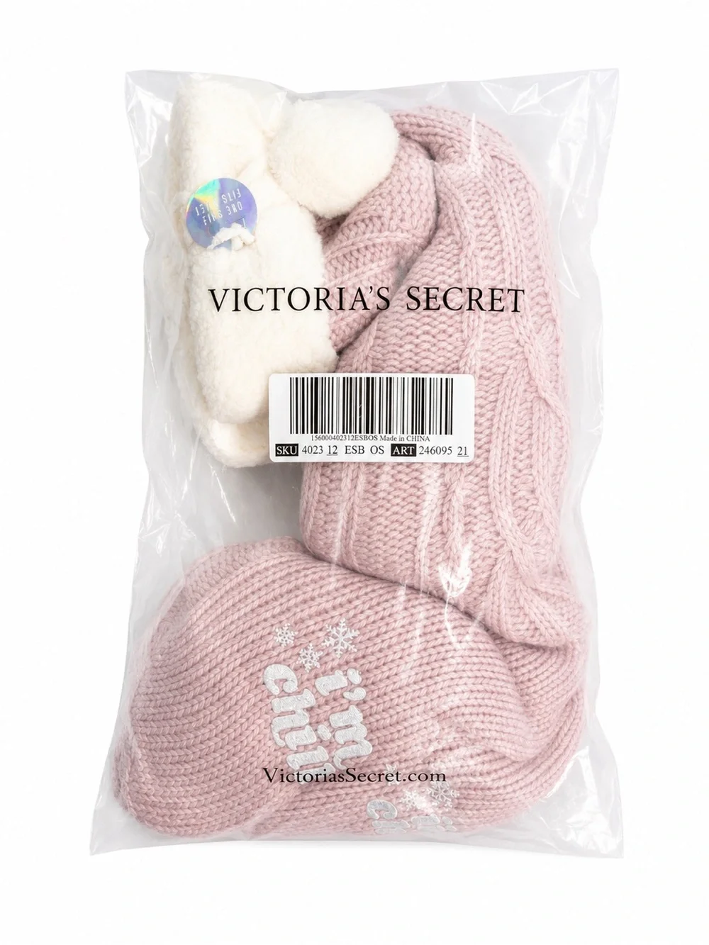 PINK Victoria's Secret Knee High Sherpa Lined Slipper Socks